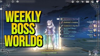 Rewardnya Bikin Semangat! Test Weekly Boss WL 6 - Genshin Impact : Indonesia