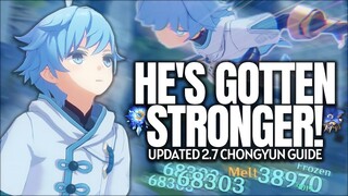 he's gotten STRONGER! UPDATED Chongyun Guide -  Artifacts, Weapons, Teams | Genshin Impact 2.7
