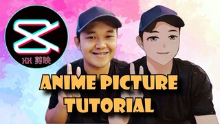 ANIME PICTURE TUTORIAL USING 剪映 (CHINESE TIKTOK APP) | Vlog #003