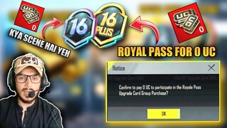 Get M16 Royal Pass For Zero UC | What Is The Scene For Zero UC Royal Pass | PUBG Mobile