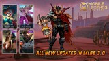 NEW SKINS AND ALL NEW UPDATE IN MOBILE LEGENDS 3.0 | ROCCO YT