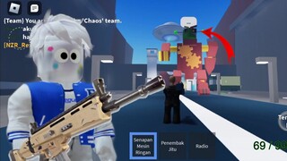 AKU MELAWAN MONSTER RAKSASA || GAMEPLAY SCP MONSTER INDONESIA #roblox #gameplay #scproblox