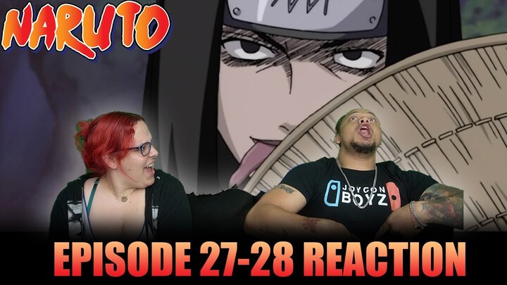 SASUKE IS GETTING WORKED! - FIRST TIME WATCHING NARUTO EPISODE 27-28: REACTION VIDEO