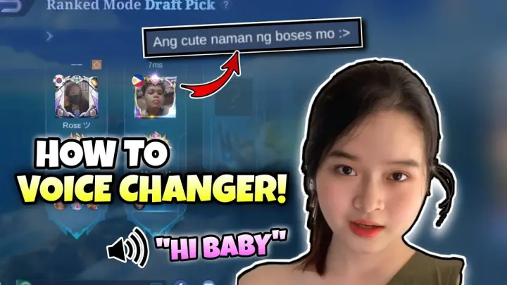 How To GIRL VOICE in Mobile Legends OPEN MIC To Prank Simp Boys | How To Voice Changer in ML