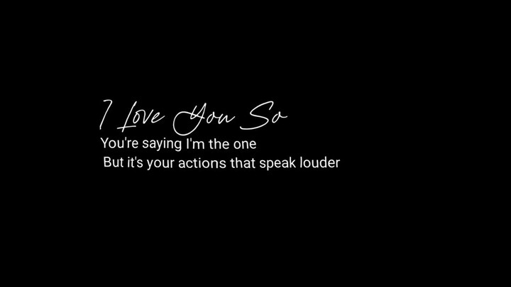 I Love You So