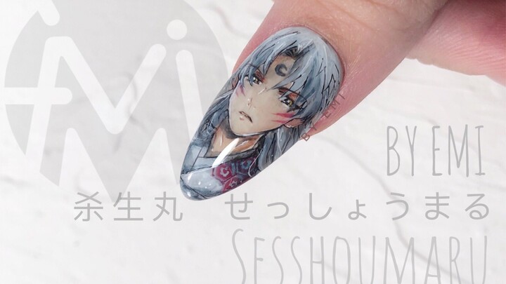 [Manikur yang dilukis dengan tangan] Pria tampan anime Sesshomaru-sama (kursus lengkap)