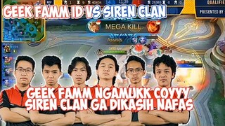 KALI INI DOYOK NGAMUK PAKE KIMMY!!  GEEK FAMM ID VS SIREN CLAN MATCH 3 MPL INVITATIONAL