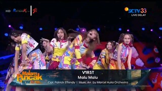 V1RST - Malu-malu (Live Performance) At Malam Puncak SCTV 33 XtraOrdinary Part2