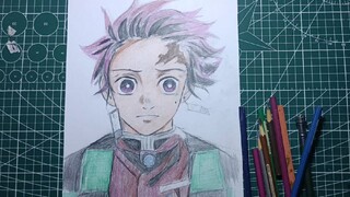 Menggambar Kamado Tanjiro Kimetsu No Yaiba