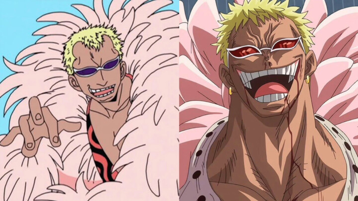 One Piece anime early and late character comparison