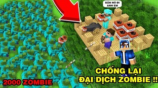 Mình Đã Chống Lại Đại Dịch Zombie | Bằng Những Vũ Khí Của Dân Làng | TRONG MINECRAFT PE..!!