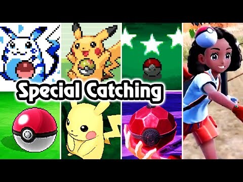 Pokémon Games : Evolution of Catching Animations ⁴ᴷ (1996 - 2022)