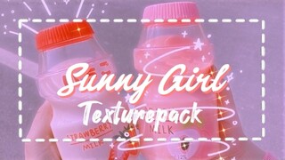 🦋 Sunny Girl Texturepack for MCPE ✨ | The girl miner ⛏️