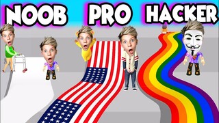 Can We Go NOOB to PRO to HACKER in FLAG PAINTERS!! Prezley
