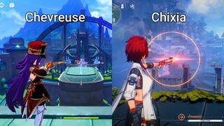 Chevreuse vs Chixia! Gameplay Comparison