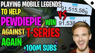 I Payed Mobile Legends Just To SAVE PewDiePie from T-Series