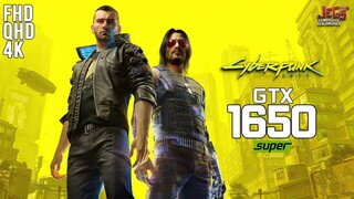 Cyberpunk 2077 on GTX 1650 Super 1080p, 1440p, 2160p benchmarks!