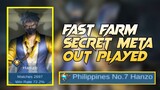 Top Global Hanzo Gameplay, Fast Farm Easy Gap Enemy - Secret Meta Hanzo - Zohan