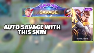 USE LANCELOT BREN SKIN FOR MORE SAVAGE 😎 | MLBB