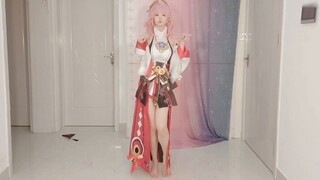 [Genshin Impact Yae Kamiko COS] ❀Hanashu❀Bạn muốn nhìn thấy hình dạng cáo của tôi? Tôi nghĩ nó đẹp ~