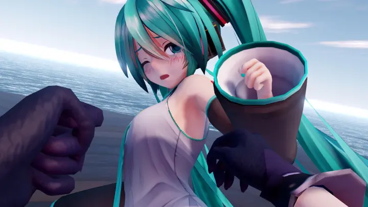 [MMD]Fighting with Hatsune Miku from Keqing's view|<Genshin Impact>