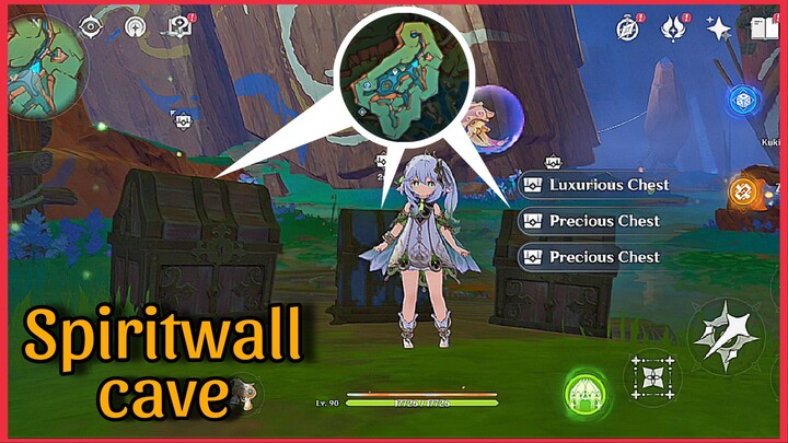 SPIRITWALL CAVE GENSHIN IMPACT | HIDDEN CHEST NATLAN