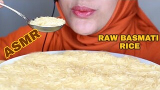 ASMR RAW RICE EATING || RAW BASMATI RICE || MAKAN BERAS MENTAH PAKE CENTONG|| ASMR INDONESIA