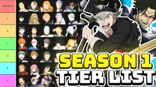 Best Season 1 Characters TIER LIST! (Black Clover Mobile)