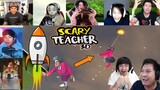 Reaksi Kocak Gamer NgePrank Miss T Pakai Kembang Api Terbang Tinggi | Scary Teacher 3D Indonesia