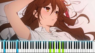 Horimiya OP - "Iro Kousui" (Synthesia Piano Tutorial)