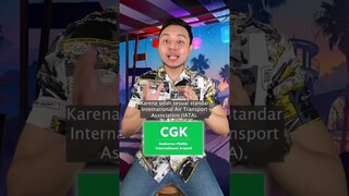 Kenapa bandara Soekarno-Hatta disingkat jadi CGK?! #shorts