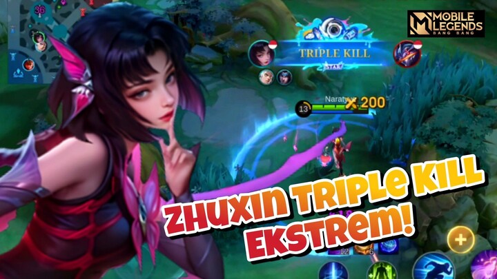 Zhuxin Triple Kill Extreme! - Mobile Legends