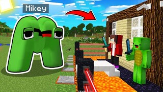 ALPHABET LORE Mikey vs Security House - Minecraft gameplay by Mikey and JJ (Maizen Parody)