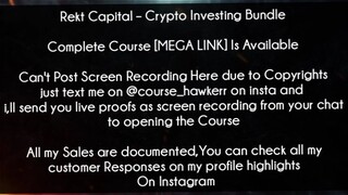 Rekt Capital Course Crypto Investing Bundle download