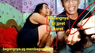 Kacang yang lucu banget bikin ketawa ngakak || prank hipnotis