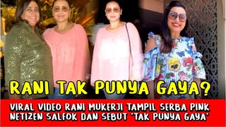 Heboh! Rani Mukerji Tampil Serba Pink di Pesta Ultah, Netizen Salfok dan Sebut Tak Punya Gaya