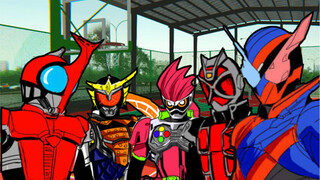 [If Kamen Riders all went to the same school - Basketball Game]