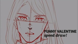 speed draw of funny valentine from jjba:steel ball run! [digital art]