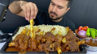 ASMR EATING SPICY MUTTON CURRY+WHITE RICE || REAL MUKBANG(NO TALKING)