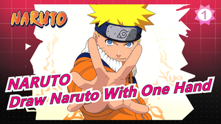 [NARUTO] The Master Teaches You To Draw Naruto With One Hand_1