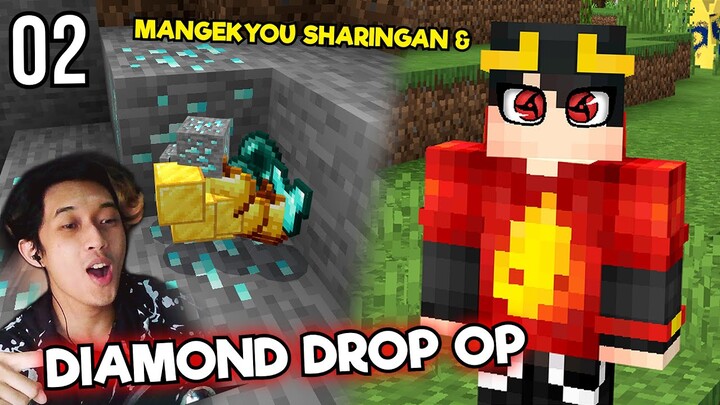 Diamond Drop Barang OP dan Dapet Kekuatan Mangekyou Sharingan!! Minecraft Survival Addon #2