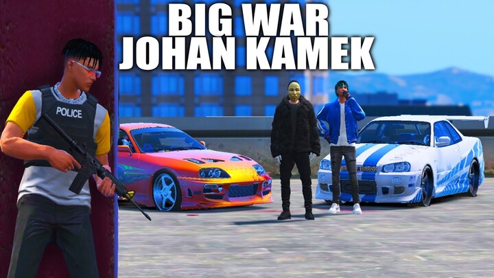 EPIC MOMENT !! PERANG BESAR JOHAN MELAWAN ANONYMOUS !! GTA 5 ROLEPLAY