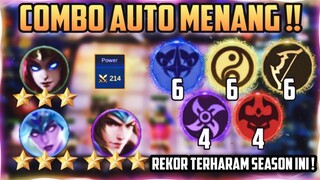 COMBO AUTO MENANG !! REKOR TERKUAT + TERHARAM SEASON INI | MAGIC CHESS MOBILE LEGENDS