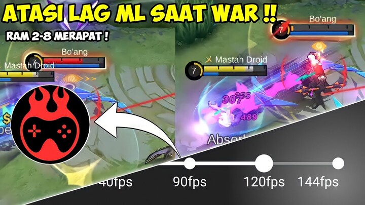 WAR LANCAR ! CARA MENGATASI LAG DAN PATAH PATAH MOBILE LEGENDS | GAME BOOSTER ML ANTI PATAH PATAH