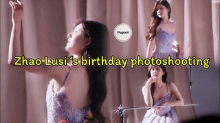 [VID] Zhao Lusi’s 24th birthday photo shooting