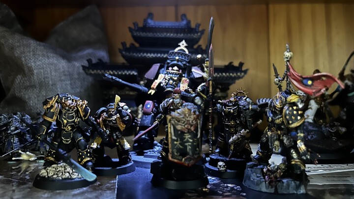 Warhammer 30k Tang Dynasty Five Warriors đã hoàn thành, thêm giáo, kiếm và khiên mới
