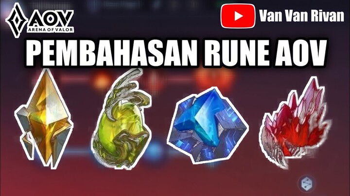 PEMBAHASAN RUNE AOV !! PEMULA WAJIB TAU INI !!! - ARENA OF VALOR