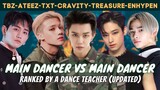 [UPDATED] ranking the main dancers of The Boyz, Ateez, TXT, Cravity, Treasure, & Enhypen