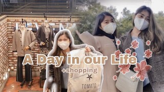 korea vlog| filipino students: korean clothing haul , eating korean food, teddy blake, etc. 🤎