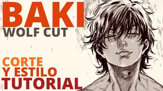 BAKI HANMA FACIL. Como  cortar el Wolf Cut (TUTORIAL CORTE de PELO) 刃牙